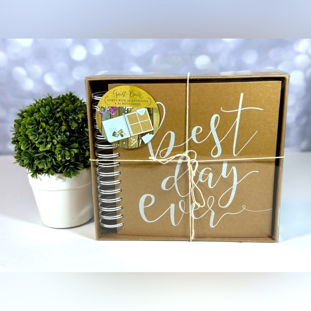 GINGER Ray Natural Crafter Wedding Guestbook With Envelopes And Envelope Sleeves